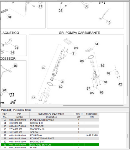 Beta OEM -  Fuel Level Sensor