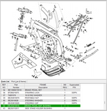 GasGas OEM - BAGUE, PIVOT DE PÉDALE DE FREIN *VENTE*