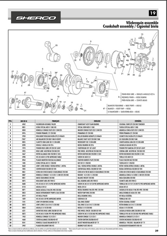 Sherco OEM - Crank Bearing NJ206 EPC