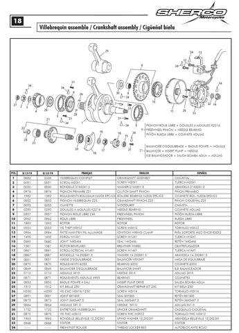 Sherco OEM - CONNECTING ROD KIT, 250/300 4T