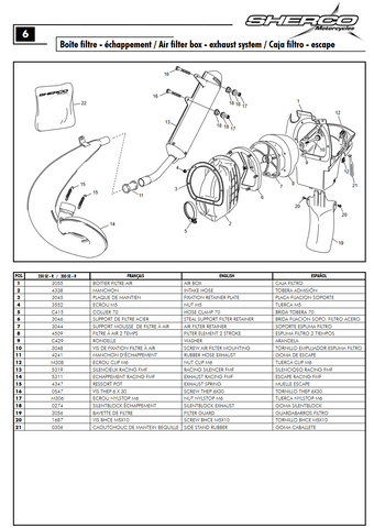 Sherco OEM - SHOCK MUD FLAP, END 12'