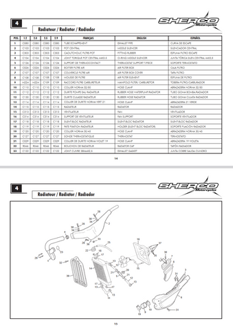 SHERCO  OEM - MANIFOLD FILTER/CARBU 125/200CC