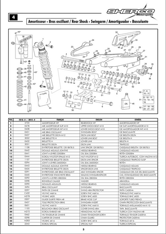 SHERCO OEM - ROULEMENT À AIGUILLES HK2012