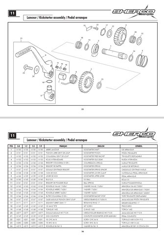 SHERCO  OEM - IDLE GEAR KICKSTART