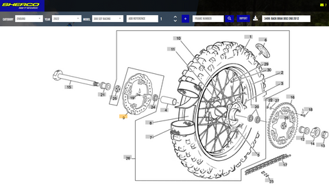 Sherco OEM - REAR BRAKE ROTOR