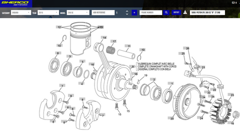 SHERCO OEM - Plastic Crank Stuffer