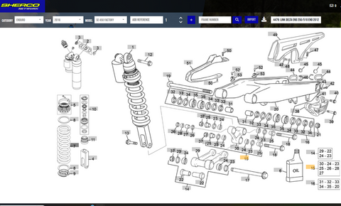 SHERCO  OEM - DELTA LINK ASSY END.
