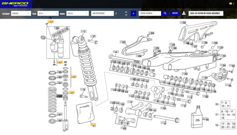 SHERCO  OEM - REPAIR KIT WP SHOCK