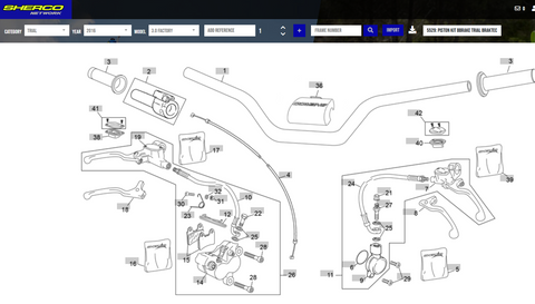 SHERCO  OEM - PISTON KIT CLUTCH SLAVE BRAKTEC
