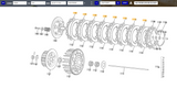 SHERCO OEM - FRICTION CLUTCH DISK 250/300 END EVO