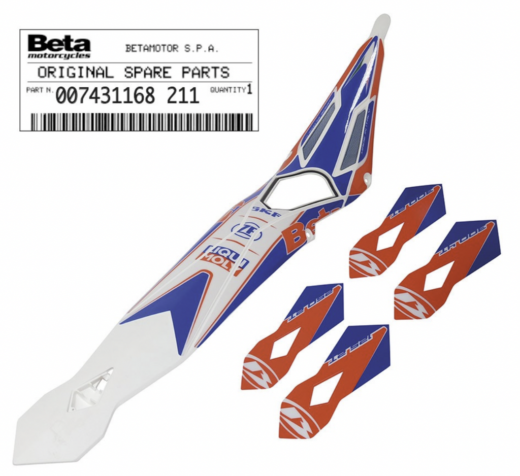 Beta OEM - REAR FENDER - EVO - W/DECAL Beta OEM - REAR FENDER - EVO - W/DECAL