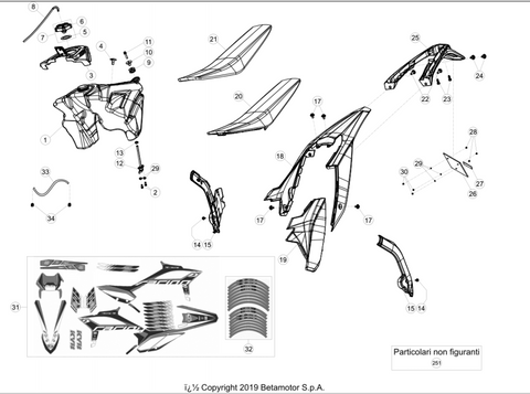 Beta OEM - REAR FENDER - RR - WHITE MY20+