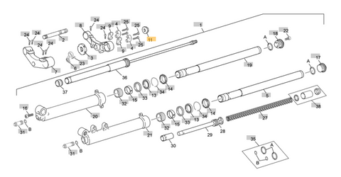 SHERCO OEM - ALUMINIUM NUT FOR FRONT FORK AXLE