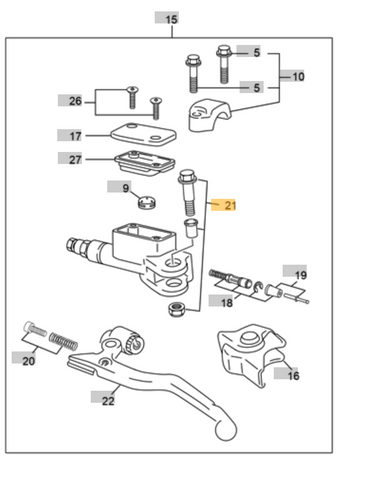 SHERCO OEM - LEVER SCREW KIT
