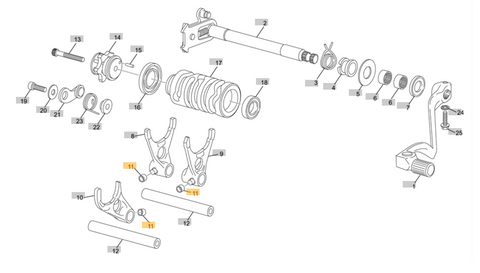 SHERCO OEM - Roller Fork
