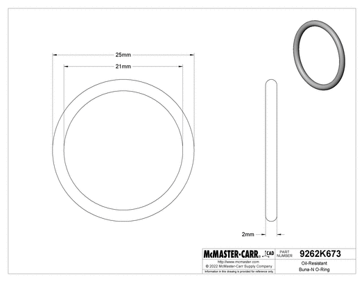 O Ring - 21x2 - 9262K673