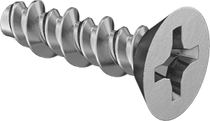 #6x1/2" FHS Plastic screw, S.S.