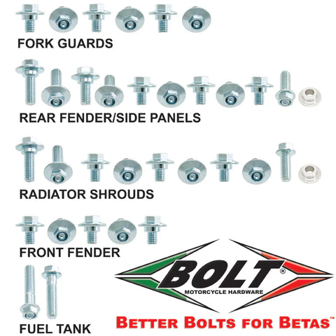 BOLT Body Fastener Kits for BETA