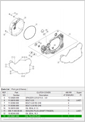 Beta OEM - OIL FILLER PLUG - RR 4T