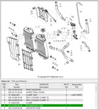 BETA OEM - R.H. radiator tube