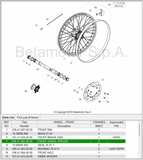 BETA OEM - ENTRETOISE, ROUE AVANT XT