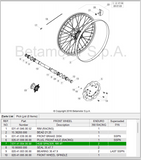 BETA OEM - HUB SPACER FRONT, RR 4T