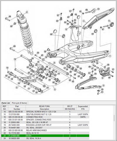 Beta OEM - BUSHING - LINKAGE