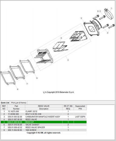 Beta OEM - V FORCE 4 REPLACEMENT PETAL KIT - BETA RR Beta OEM - V FORCE 4 REPLACEMENT PETAL KIT - BETA RR