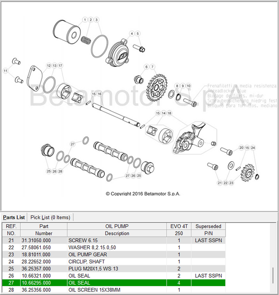 Beta OEM - O RING - 12.42X1.78 Beta OEM - O RING - 12.42X1.78