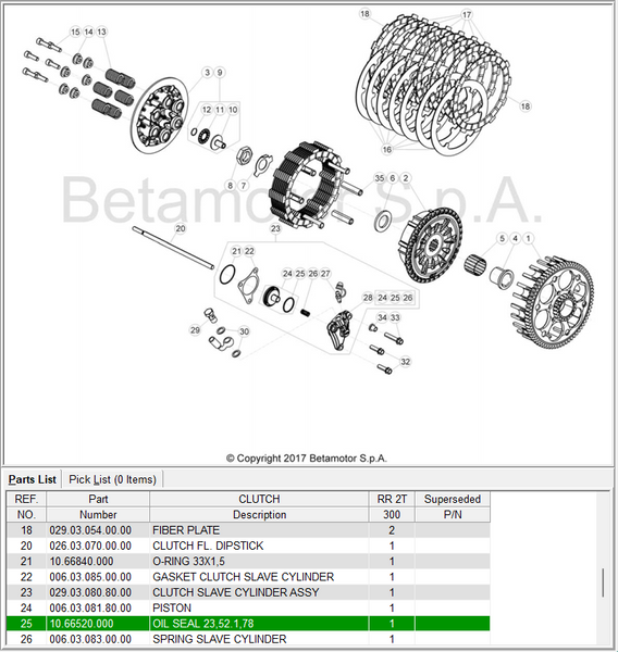 Beta OEM - O RING - 23.52X1.78 Beta OEM - O RING - 23.52X1.78