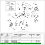 BETA OEM - Boulon de pédale de frein arrière