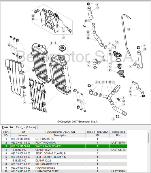 Beta OEM - 14-19 Rad Cap Beta OEM - 14-19 Rad Cap