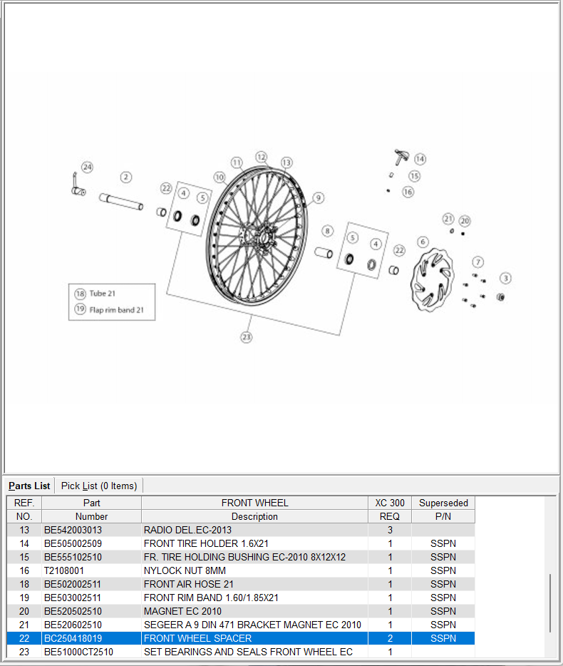 GasGas OEM - FRONT WHEEL SPACER GasGas OEM - FRONT WHEEL SPACER