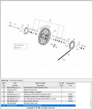 GasGas OEM - Rear Axle Enduro 01-17