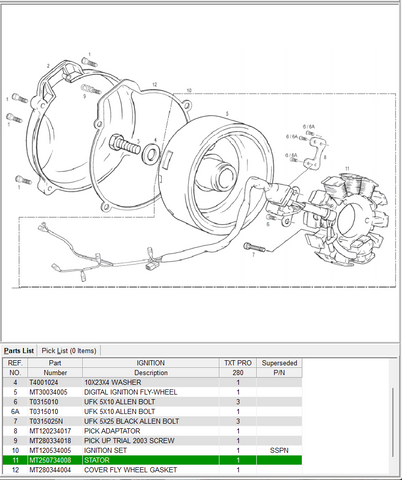 GasGas OEM - STATOR 250