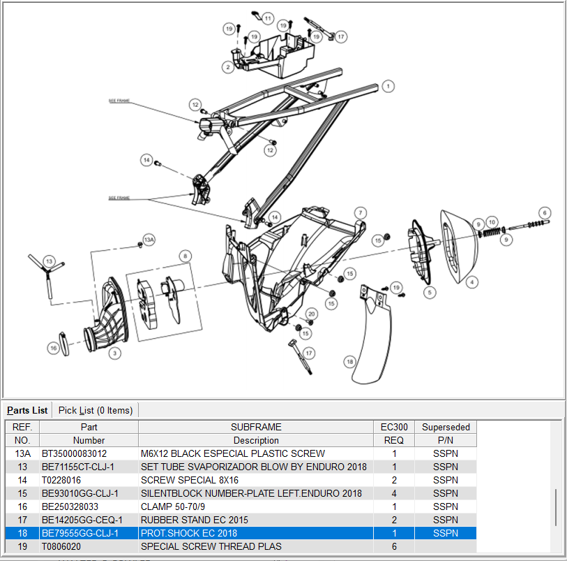 GasGas OEM - Rear Shock MudFlap EC 2018 *SALE*