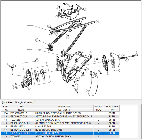 GasGas OEM - Rear Shock MudFlap EC 2018 *SALE*
