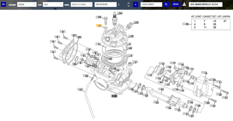 SHERCO OEM - RONDELLE CUIVRE 8,3 X 16 X 0,8