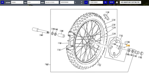 SHERCO OEM - CIRCLIP AIMANT D9 TRAIL TECH