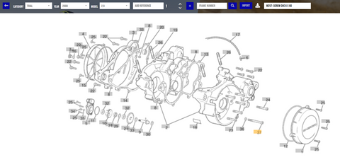 SHERCO OEM - SCREW CHC 6 X 60