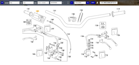 SHERCO  OEM - Throttle Control Soft SC ST 23