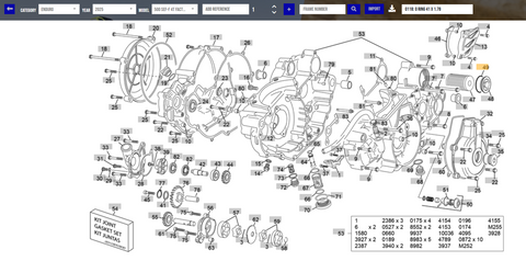 SHERCO OEM - JOINT TORIQUE 41 X 1.78