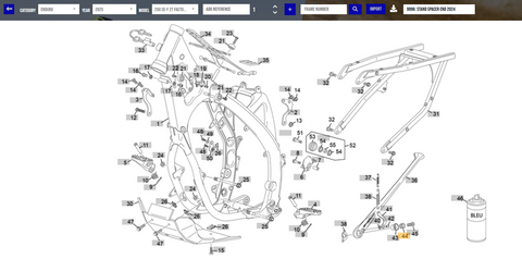 SHERCO OEM - MY25+ Sidestand Spacer #2