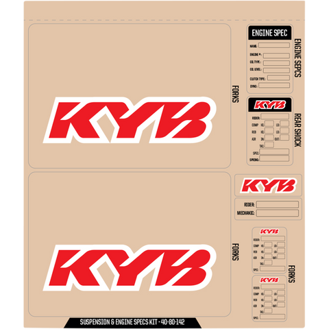 KYB Fork Decal